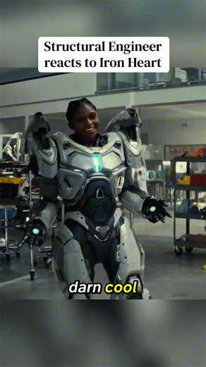 Structural engineer takes a look at iron heart suit up scene. Compared iron heart vs iron man. #engineering #games #youtube #fypシ #ironman
