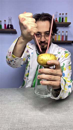 Air Pressure Trick Demonstration Using Everyday Items