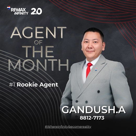 🔴⚪️🔵Remax Infinity in Mongolia оффисын 2 дугаар сарын Шилдгийн шилдэг ROOKIE агентаар А. Гандөш шалгарлаа. 🎉Та манай шилдэг агенттай холбоо барин үл хөдлөх хөрөнгө зуучлалтай холбоотой зөвөлгөө, үйлчилгээ авах бол: 📲 8812-7173 холбогдоорой. #whereinfinitybecomereality 🚀 | RE/MAX Infinity in Mongolia