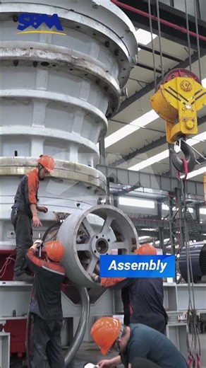 SBM manufactures and tests gyratory crushers in-house. #stonecrusher #crushingequipment
