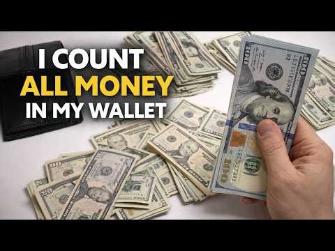 How Much Cash Is In My Wallet? 💵 (Money Counting ASMR)