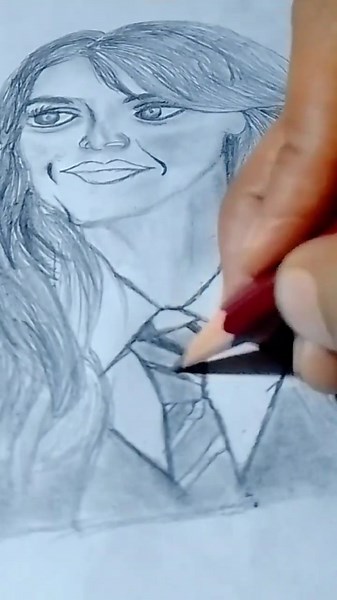 portrait sketch for beginners step by step 👁️🪜#portrait #drawing # #short