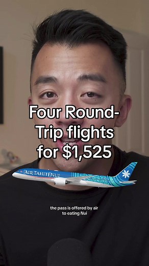 DEAL fly to tahiti , paris, tokyo, and aukland for $1,525 ✈️ 4 Round-Trip Tickets for $1,525 For a one-time flat rate of $1525 per person (taxes included), you can buy the Tiare Pass to travel to all four of Air Tahiti Nui's destinations. You can fly from LAX or SEA to Tahiti, Paris, Auckland, and Toyko once. That’s 4 Round-trip flights in economy Travel must be completed between December 1, 2023 and December 1, 2024 Number of available passes: 250 Passes go on sale Saturday, November 25th at 9 