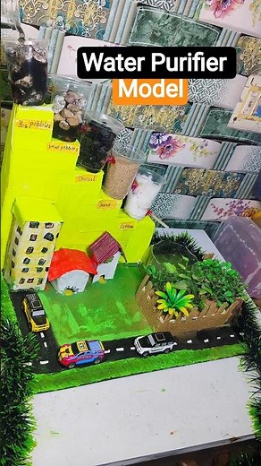 Water Filter Working Model for School Project | DIY Water Purifier #project #model #students#study