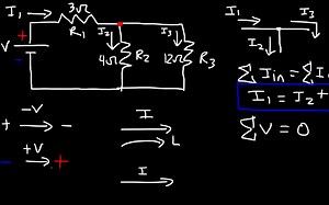 Kirchhoff's Law, Junction & Loop Rule, Ohm's Law - KCl & KVl Circuit Analysis -