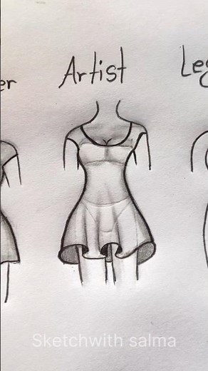 How to draw outfits 👗 #drawing #art #shorts #howtodraw #easydrawing #pov