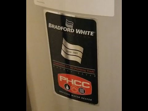 Adjusting temperature setting on a Bradford White gas water heater