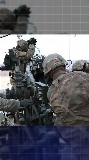 Terrifying M777 Blasts Shake the Battlefield #shorts #military