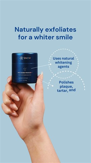 🔥 6 months sold out and counting… SNOW’s viral Magic Whitening Powder is now BACK IN STOCK! Boost your toothpaste with hydroxyapatite and let the natural remineralization begin — for visibly whiter teeth and a healthier smile without sensitivity. ✨ Just sprinkle, brush, and smile. ⏳ Limited stock—again. Don’t miss out! 🛍️ Try it now before it's gone | SNOW Teeth Whitening