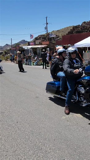 Motorcyles, Route 66 and the town of Oatman Arizona. What a perfect day. | Route 66 Road Relics