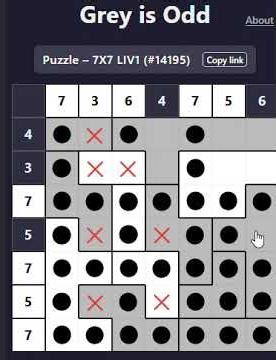 Grey is Odd #14195 Solved! 7×7 Liv1