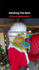 Ranking The Best Grinch Moments. #shorts #ranking #funny