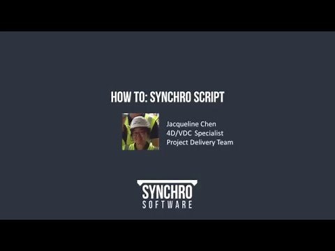 Webinar: Using Synchro Script