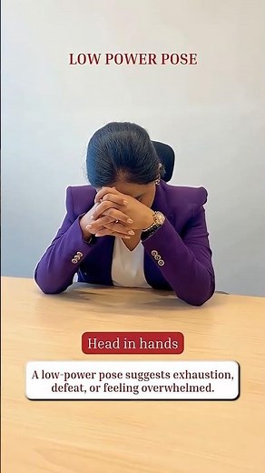 Low-power poses make you appear unsure; your body language speaks before words #bodylanguage #viral