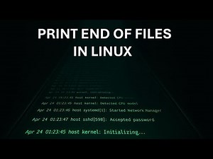 How to print the end of a file in Linux