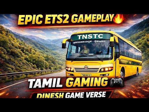 Euro truck simulator 2 TNSTC BS6 BUS MOD ⛰️ HILLS RIDE