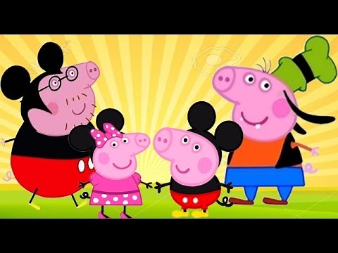 Peppa Pig English Episodes | Peppa Pig Mickey Mouse Finger Family Nursery Rhymes Songs | SUNTV