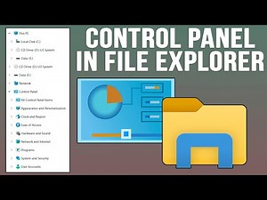 Add Control Panel Tools to the File Explorer Navigation Pane