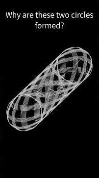A pendulum draws two circles.