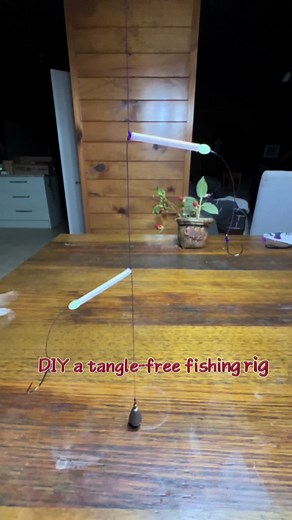 DIY a tangle-free fishing rig #fishing #钓鱼 #diy