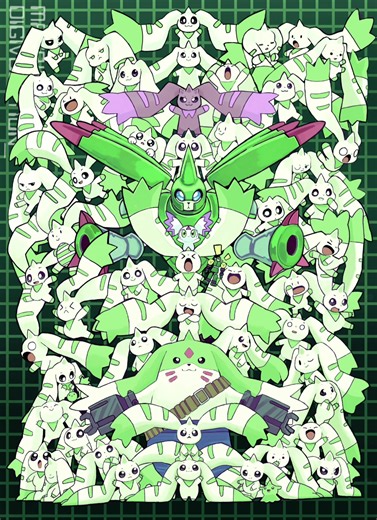 Terriermon y Lopmon: Arte y Evoluciones en Progreso