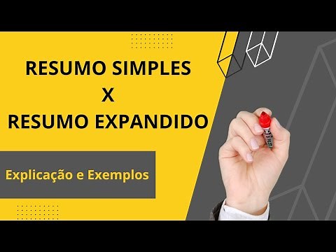 Diferença entre RESUMO SIMPLES e RESUMO EXPANDIDO: Explicações e exemplos passo a passo
