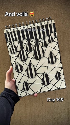 Day 149 Squiggly Doodle Tutorial | Zentangle Doodle Art