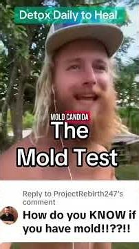 The Mold Test: learn how to test and see if you have access mold in your body
