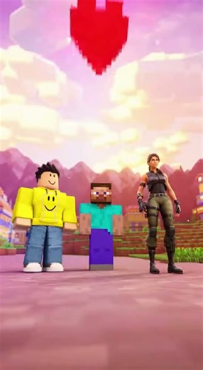 Roblox vs Minecraft vs Fortnite: One Heart, Same World