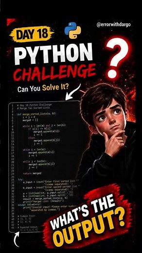 Can You Predict the Output? 🐍 | Python Challenge #18