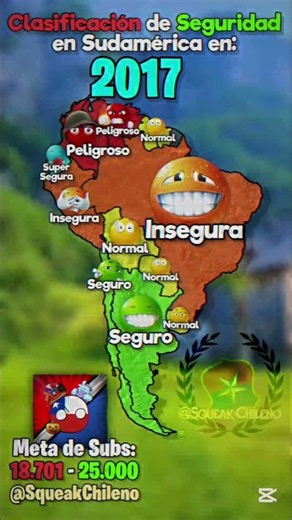 😱🇪🇨 Clasificación de Seguridad en Sudamérica #elmappingvive #mapper #mapping #edit #fyp #geography