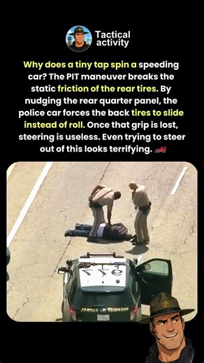The Physics of a PIT Maneuver #science #police