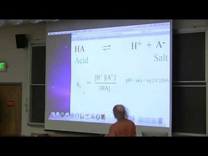 #3 Biochemistry Lecture (Buffers) from Kevin Ahern's BB 350