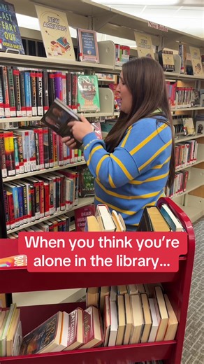 Never sneak up on a Libraian. We are very skittish. #librarytok #libraryhumor #cspl #ala #group7