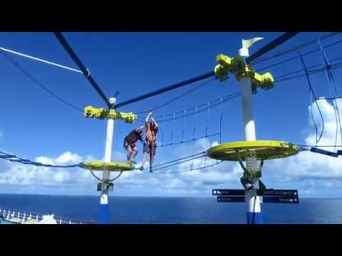 Carnival Sunshine SkyCourse Ropes Course - Full Experience!