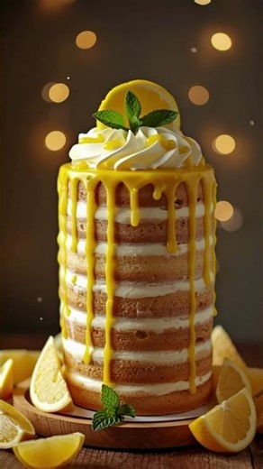 The Ultimate Tall Lemon Cream Cake Tutorial ✨
