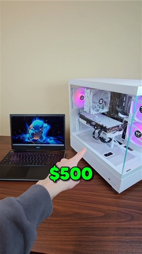 $500 Gaming Laptop vs $500 Custom PC in Game... 😳