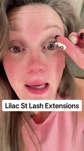 DIY lash extension update. Day 3. Showers, normal@Face washing and these aren’t budging! 👏🏻 @Lilac St. #diylashextensions #lilacstlashes #makeuphacks #over40beauty #favbeautyproducts