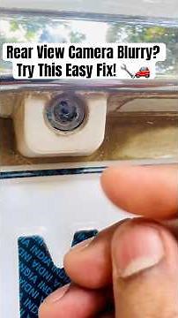 Rear View Camera Blurry? Simple Trick to Clean It & Get a Clear View! 🔧🚗 | @AliHeenaCarLab