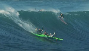 Mark Healey Went Canoe Surfing at Giant Waimea Bay | The Inertia