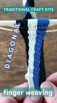 Finger weaving #weaving #crafting #handmade