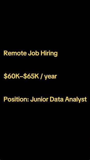 Remote Junior Data Analyst Job | Entry-Level Analytics Role