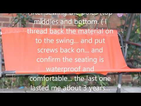 how to replace a garden swing cover