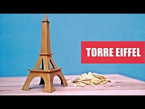 COMO FAZER UMA TORRE EIFFEL MUITO FÁCIL (PALITO DE PICOLÉ)