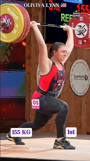 Olivia Reeves 155kg Clean & Jerk WORLD RECORD 🏆 | IWF 2025 GOLD #shorts #weightlifting #iwf #viral