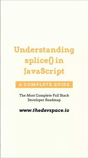 🔄 Understanding JavaScript splice() Method