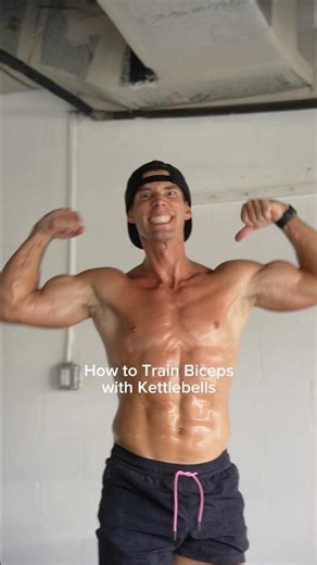 Build big, beefy, biceps with one kettlebell and these 3 moves. #biceps #armworkout