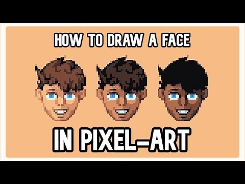 Pixel-art tutorial : How to draw a Face🧑