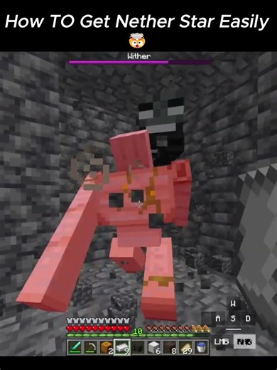 Iron Golem vs Wither! Get the Nether Star Easily | Minecraft Tips #lyrics #minecraft