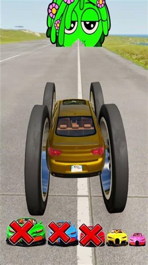 Big and Small Car vs Sprunki-- BeamNG.drive